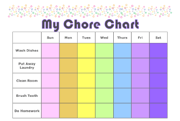 Chore-Chart-Template Chore Chart Template 1