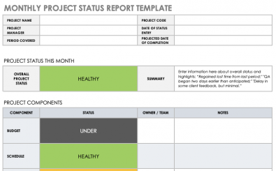 Monthly-Project-Status-Report-Template Monthly Project Status Report