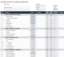 Software-Development-Project-Schedule-Template Software Development Project Schedule