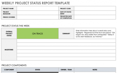 Weekly-Project-Status-Report-Template Weekly Project Status Report