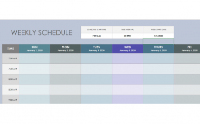 Weekly-Schedule-Template-1 Weekly Schedule Template 1