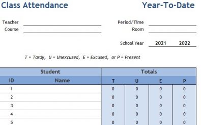 Class Attendance Class Attendance