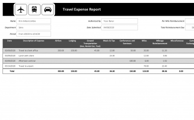 Travel-Expense-Report-Template Travel Expense Report Template